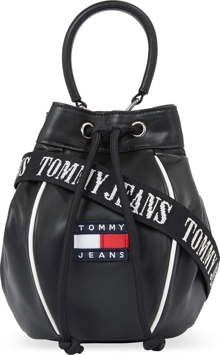Kabelka Tommy Jeans Tjw Heritage Bucket Bag AW0AW15437 Black BDS