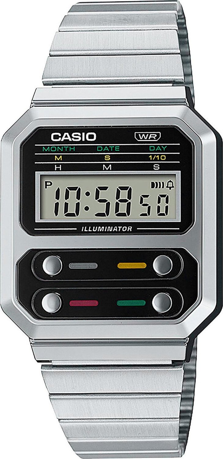 Hodinky Casio Vintage A100WE-1AEF Silver