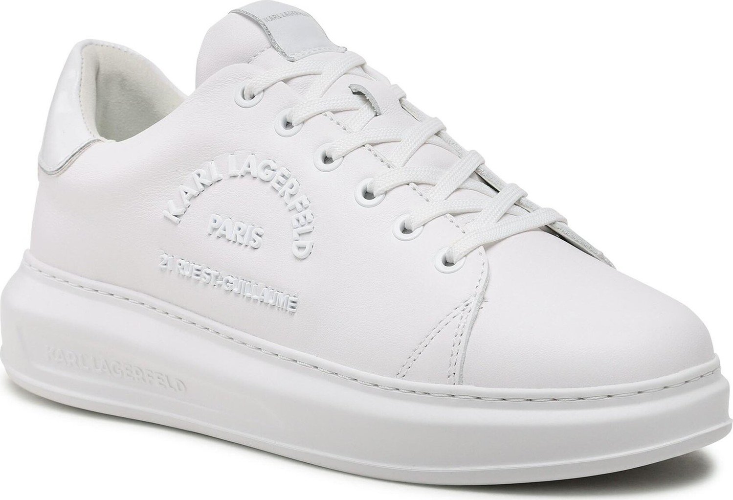 Sneakersy KARL LAGERFELD KL52539 White Lthr / Mono