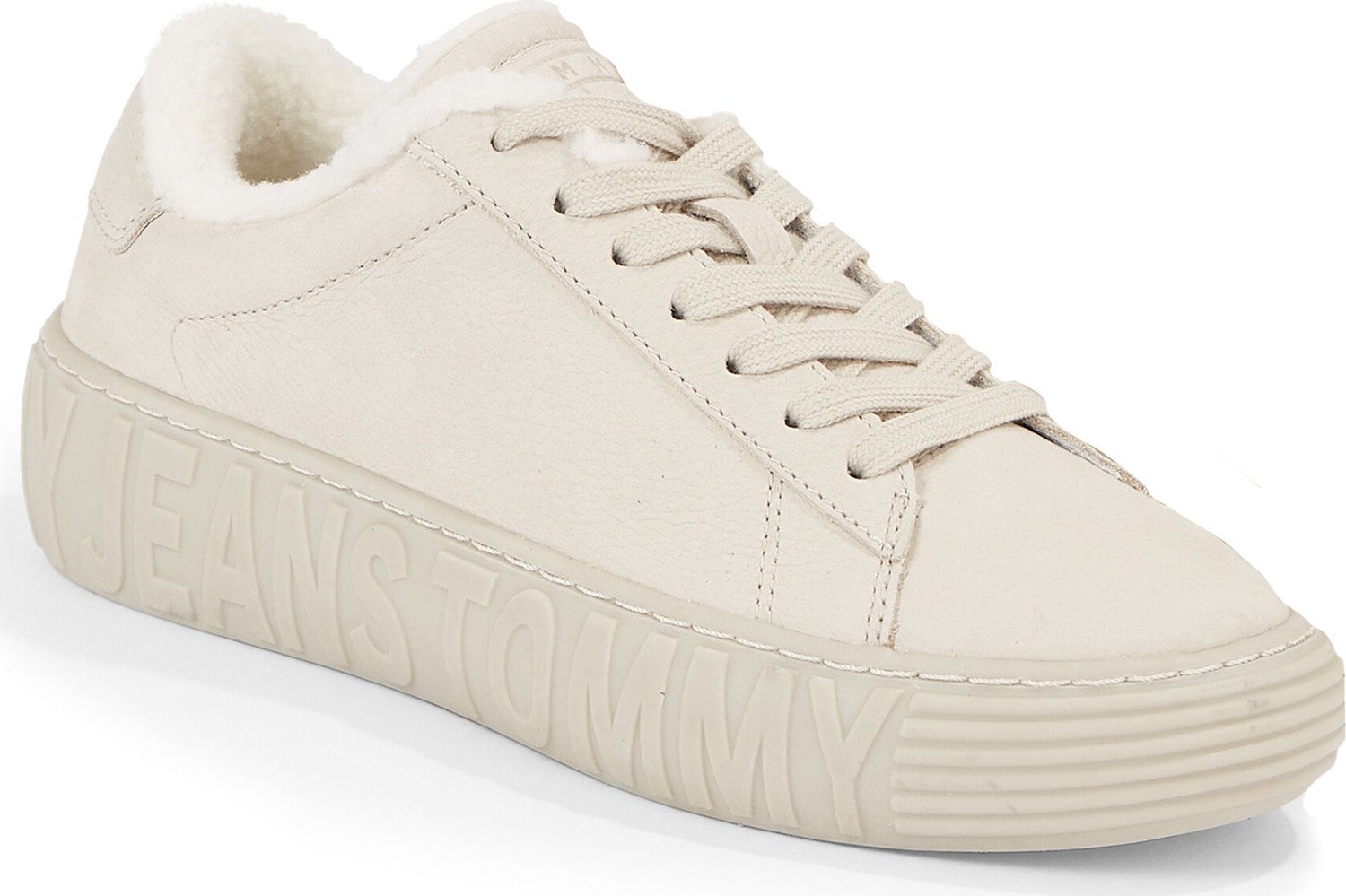 Sneakersy Tommy Jeans Tommy Jeans New Cupsole Leat Wl EN0EN02274 Bleached Stone AEV