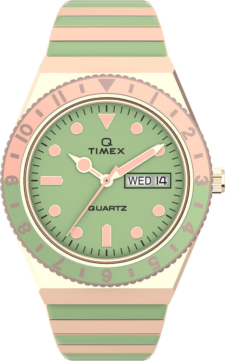 Hodinky Timex Malibu TW2V38700 Gold/Green