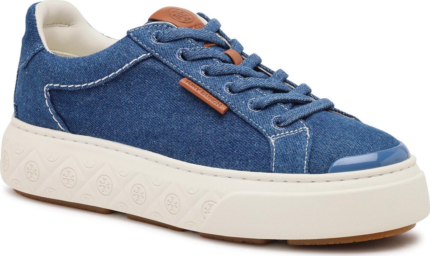 Sneakersy Tory Burch Ladybug Sneaker 150228 Azul/Azul/Azul 400