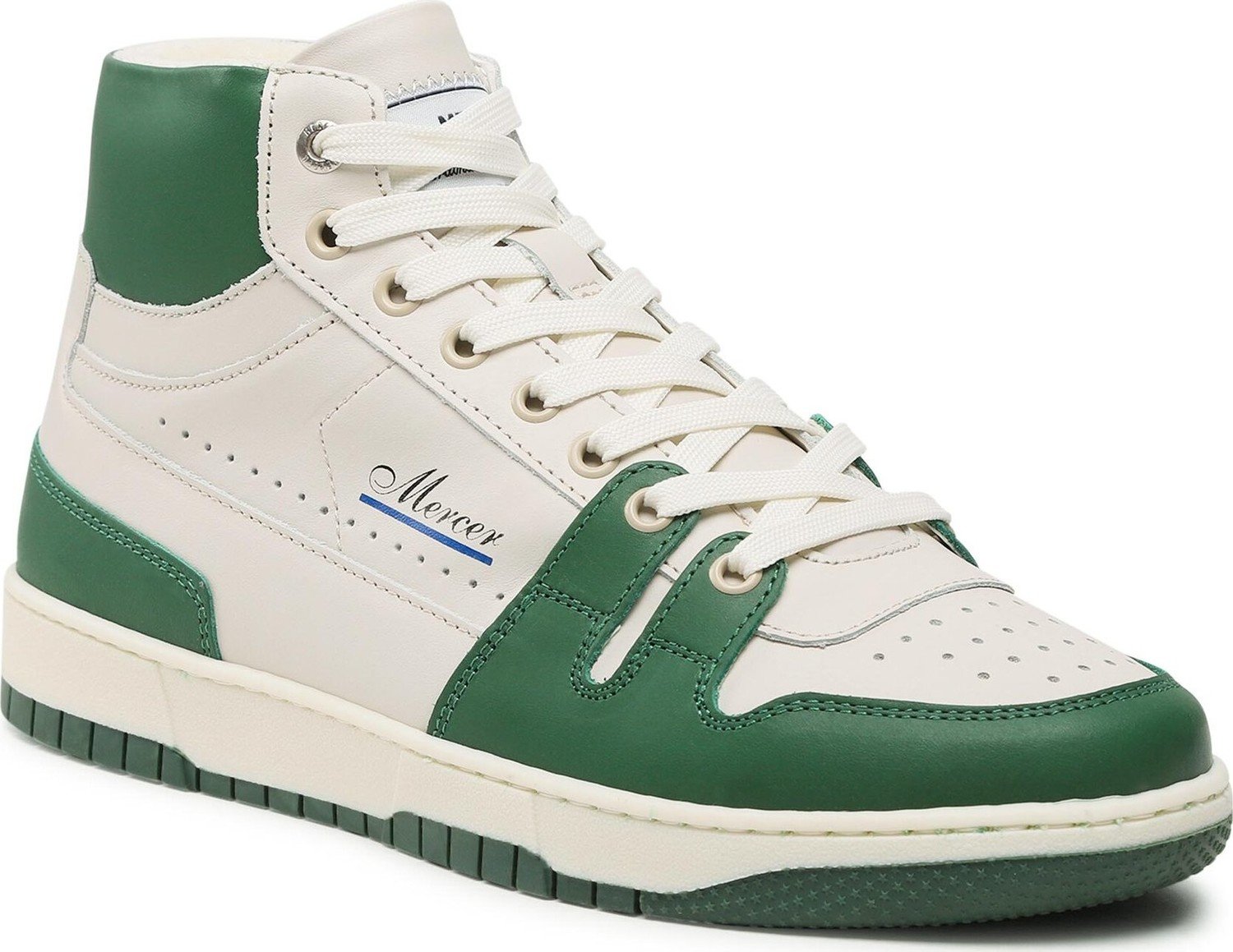 Sneakersy Mercer Amsterdam The Brooklyn High ME231014 White/Green 154