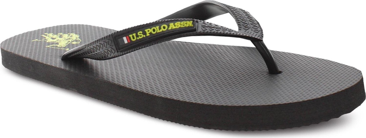 Žabky U.S. Polo Assn. Vaian VAIAN001A BLK-YEL02