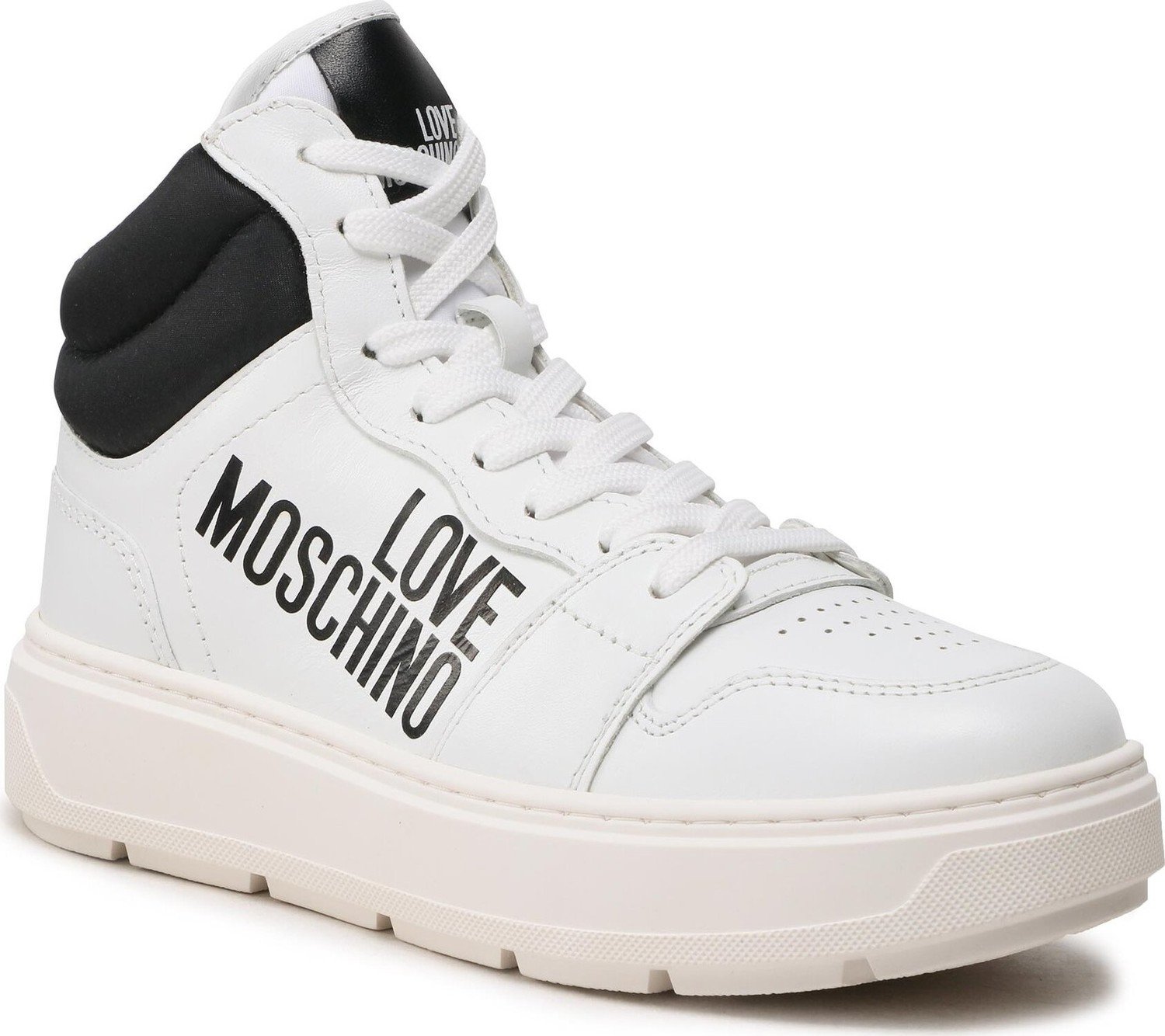 Sneakersy LOVE MOSCHINO JA15284G1GIAC10A Bianco/Nero