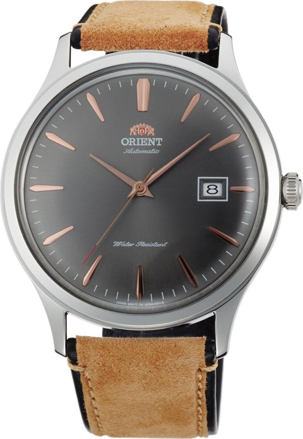Hodinky Orient FAC08003A0 Brown/Silver