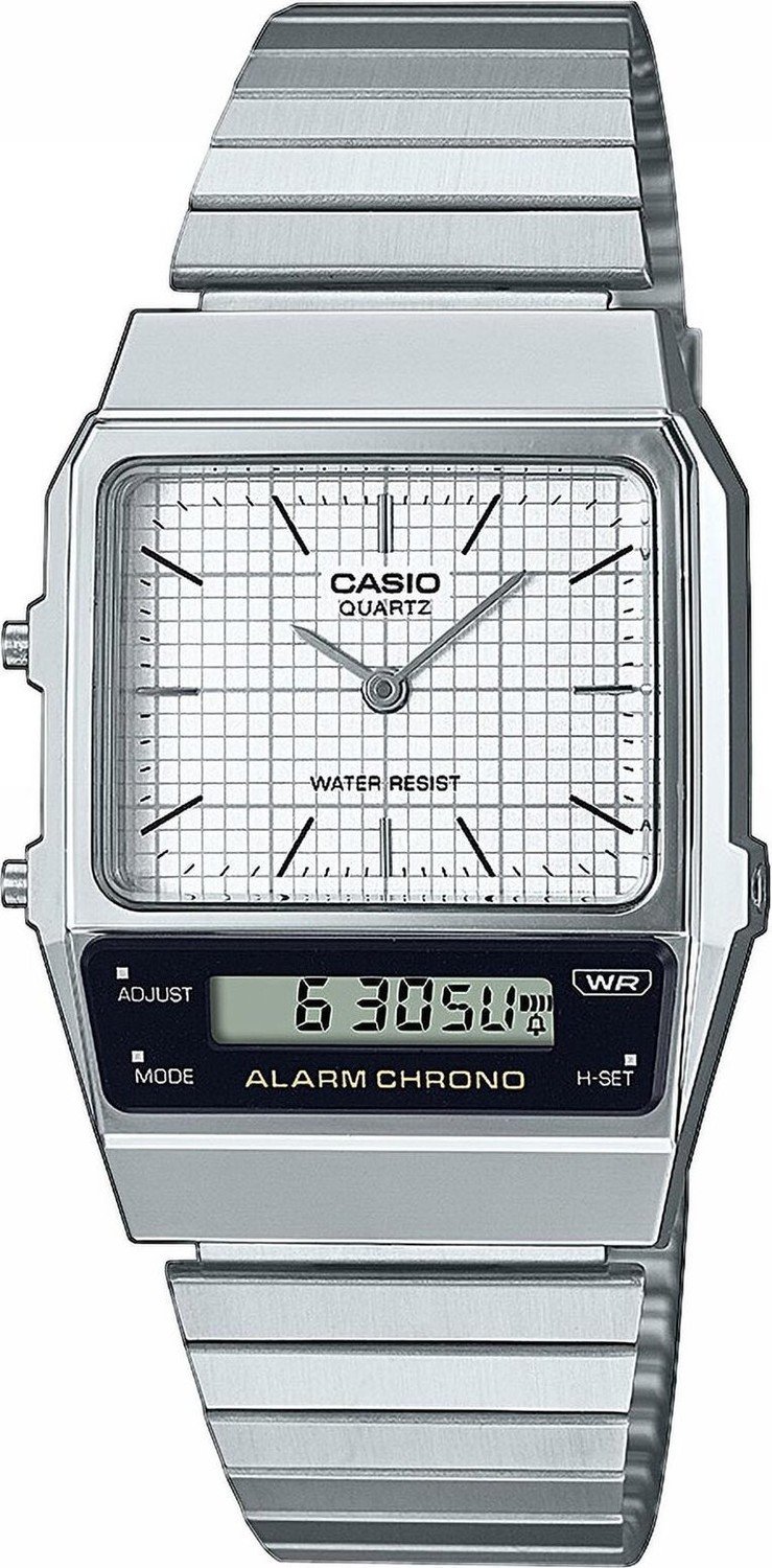 Hodinky Casio AQ-800E-7AEF Silver/White