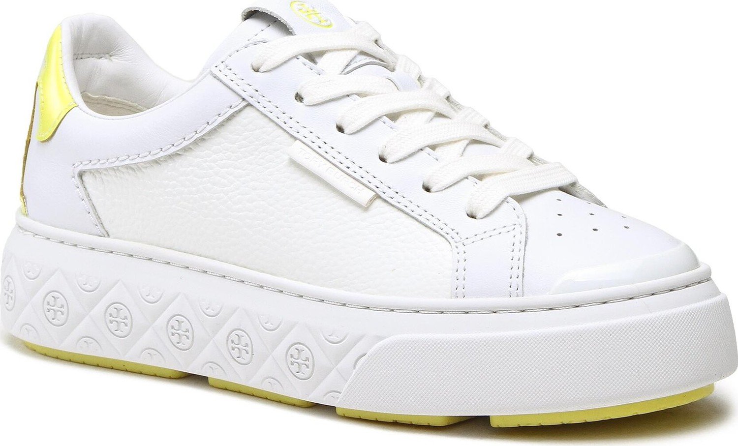 Sneakersy Tory Burch Ladybug Sneaker 149083 Titanium White/Blazing Yellow 100