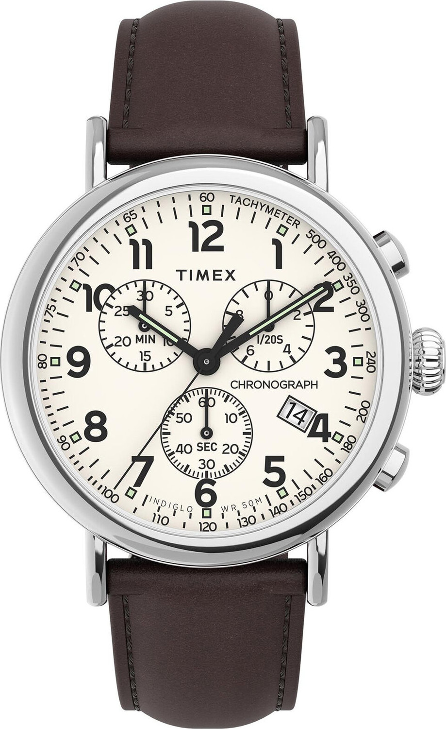 Hodinky Timex Standard Chronograph TW2V27600 Brown