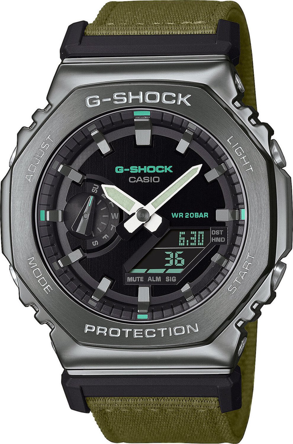 Hodinky G-Shock GM-2100CB -3AER Silver/Khaki