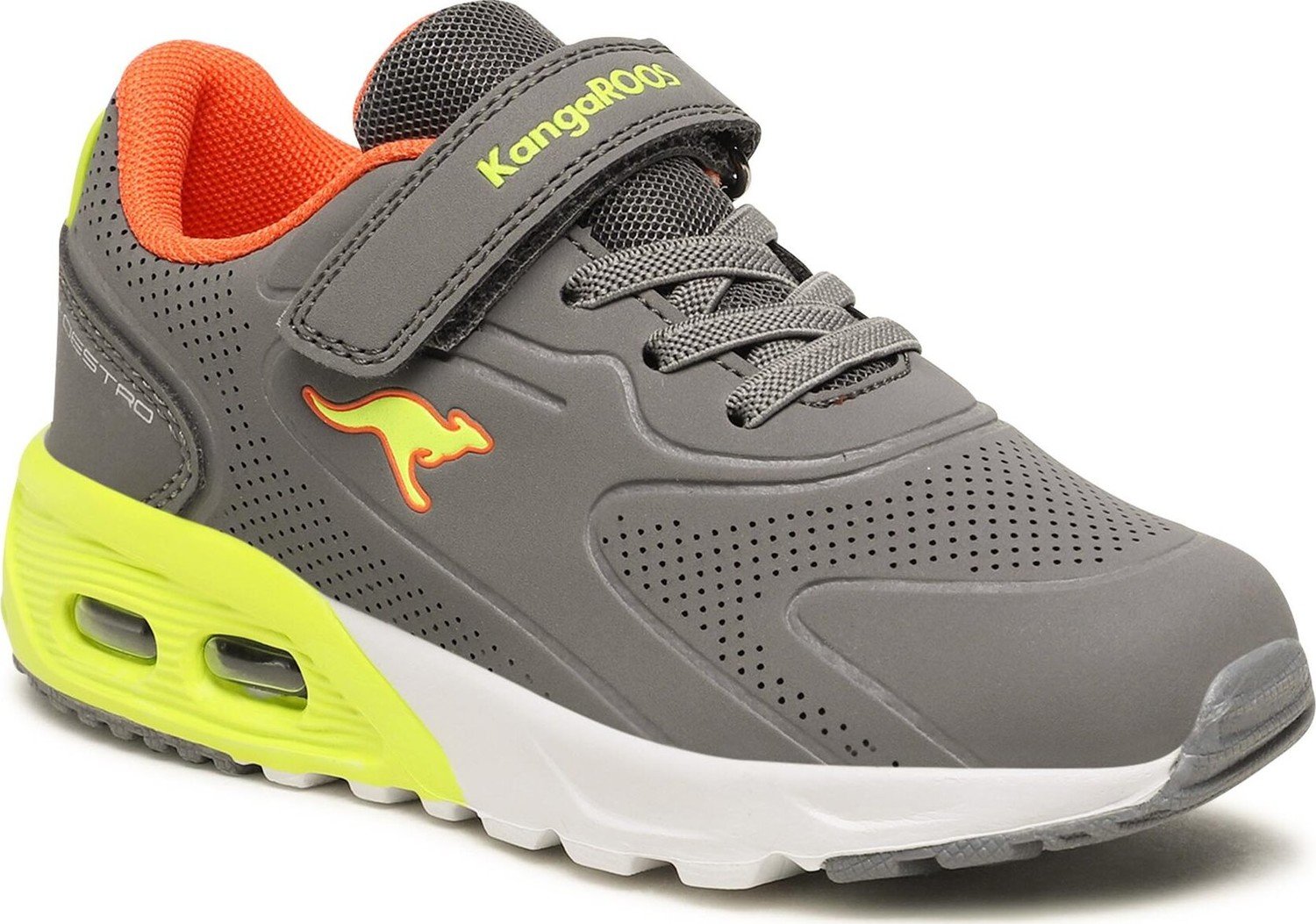 Sneakersy KangaRoos Kx-Giga Ev 10042 000 2014 M Steel Grey/Lime
