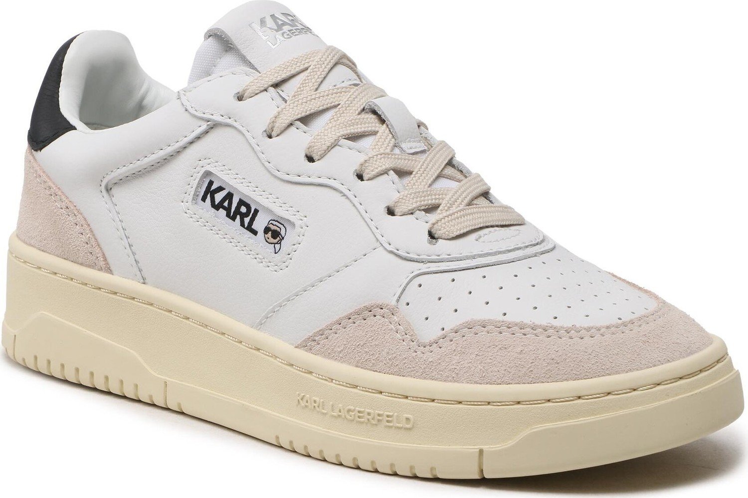 Sneakersy KARL LAGERFELD KL63020 White Lthr