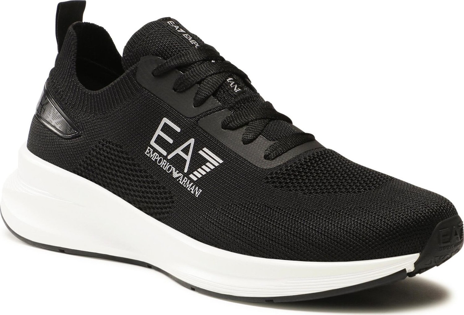 Sneakersy EA7 Emporio Armani X8X149 XK349 N763 Black+Silver