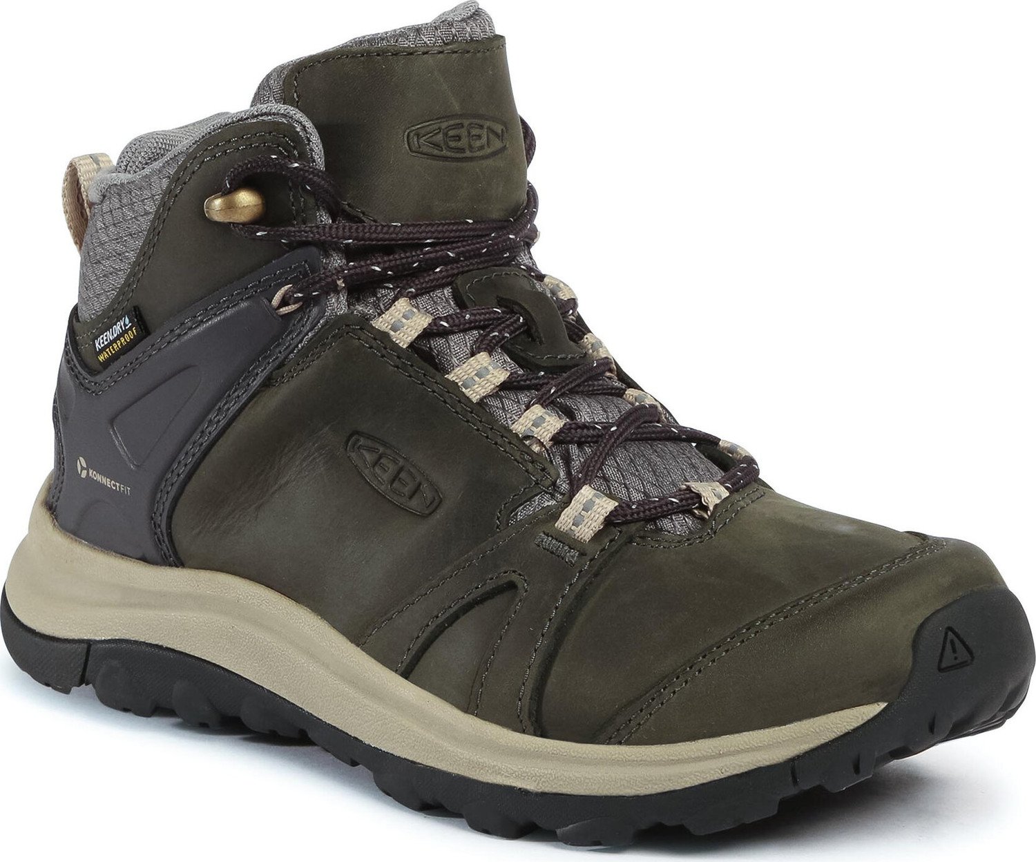 Trekingová obuv Keen Terradora II Leather Mid Wp 1023730 Magnet/Plaza Taupe