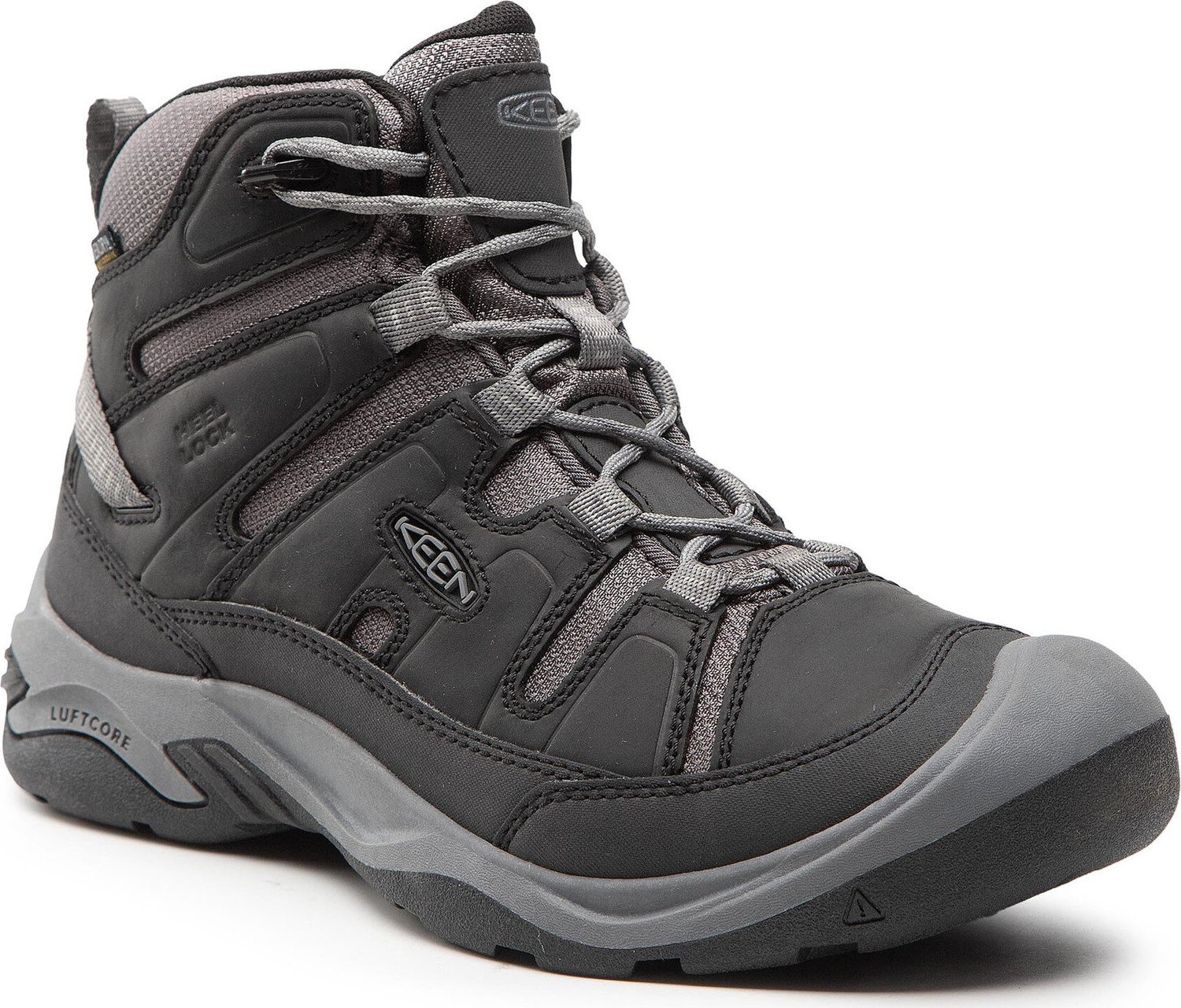 Trekingová obuv Keen Circadia Mid Wp 1026768 Black/Steel Grey