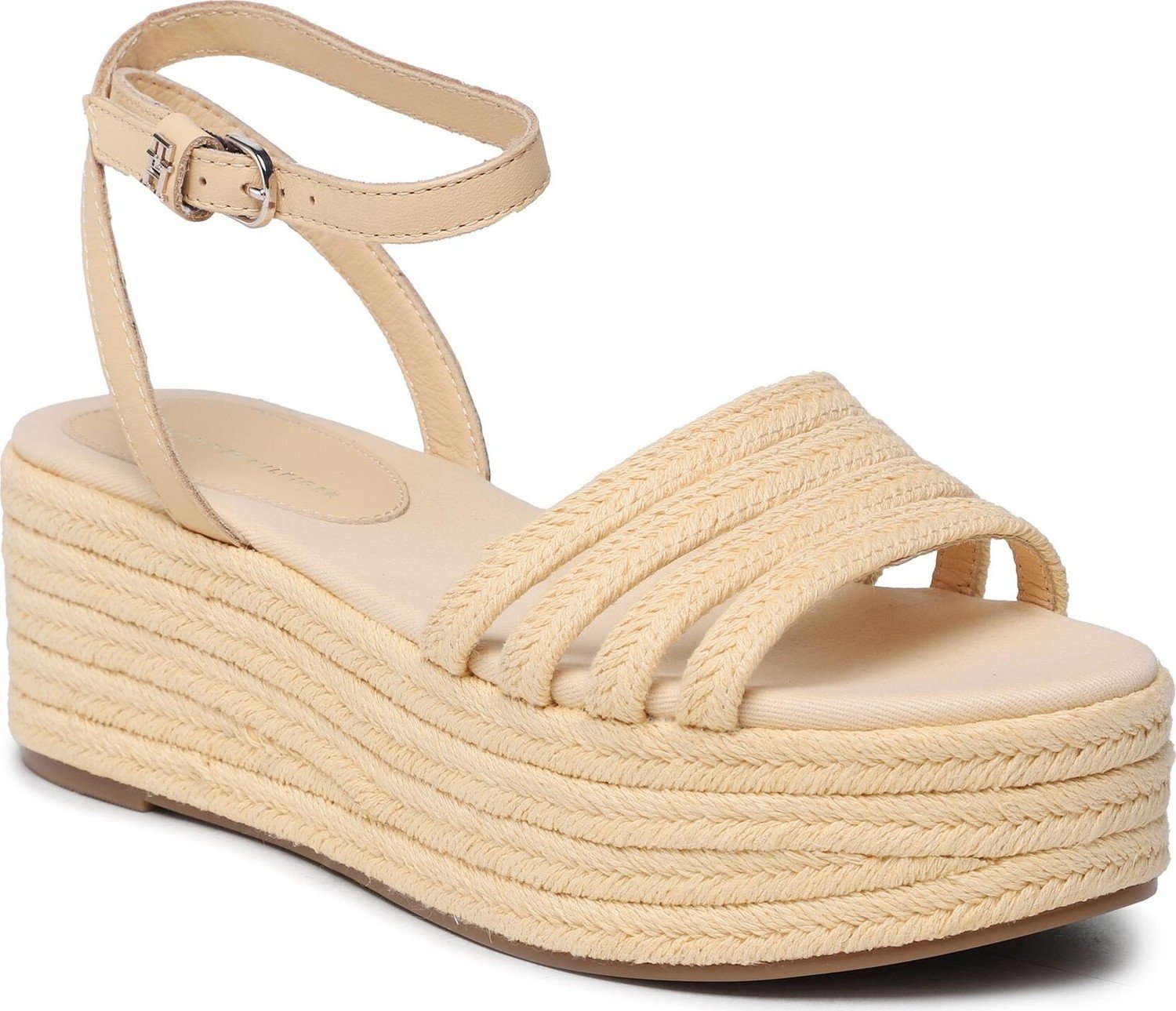 Espadrilky Tommy Hilfiger Essenital Flatform Sandal FW0FW07161 Spring Peach AAY