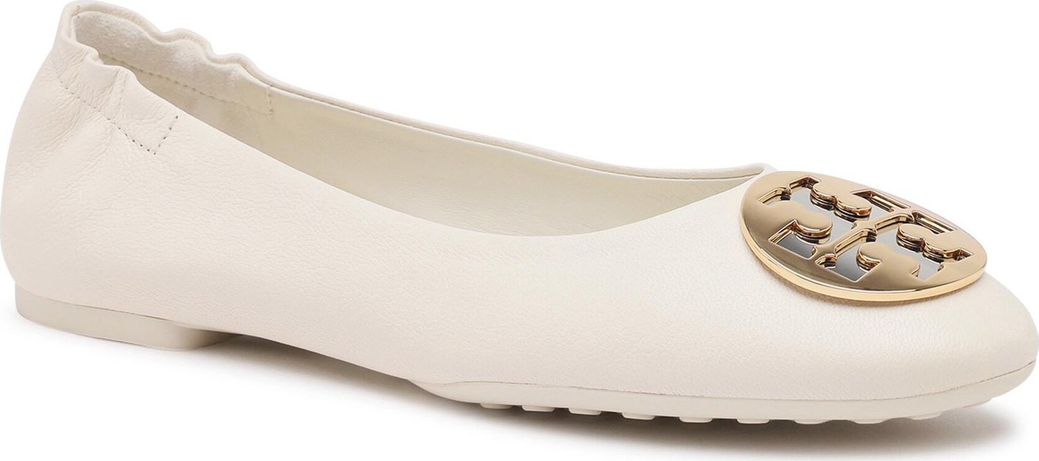 Baleríny Tory Burch Claire Ballet 147379 New Ivory/Silver/Gold 104