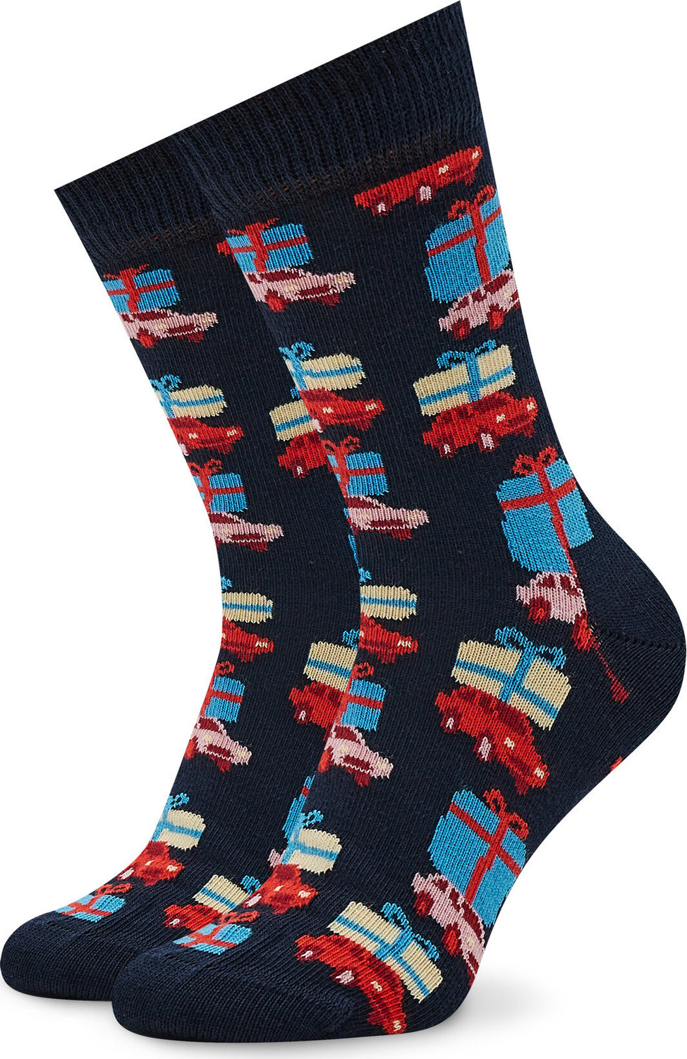 Vysoké detské ponožky Happy Socks KHDS01-6500 Tmavomodrá