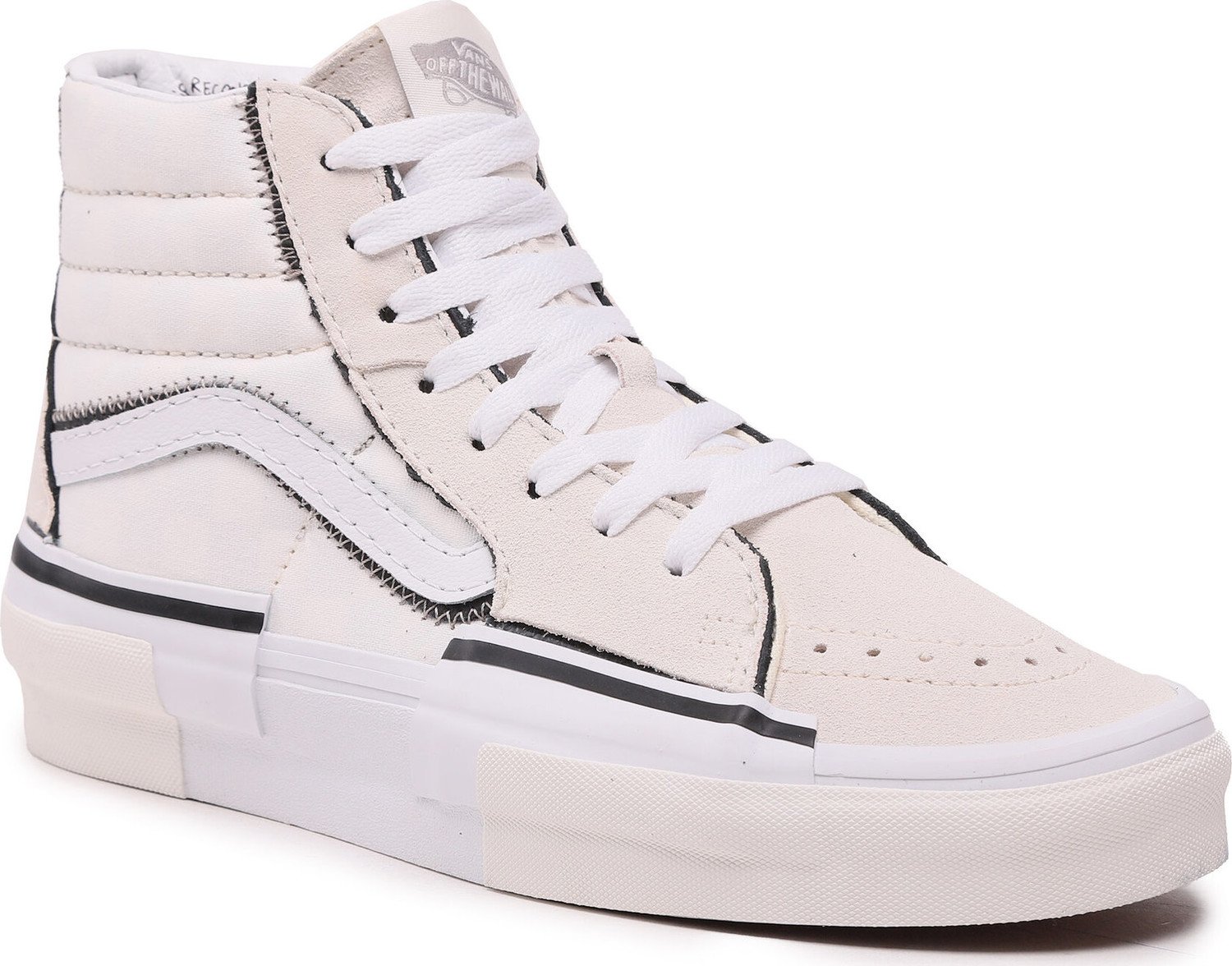 Sneakersy Vans Sk8-Hi Reconst VN0005UKQJM1 Marshmallow/White