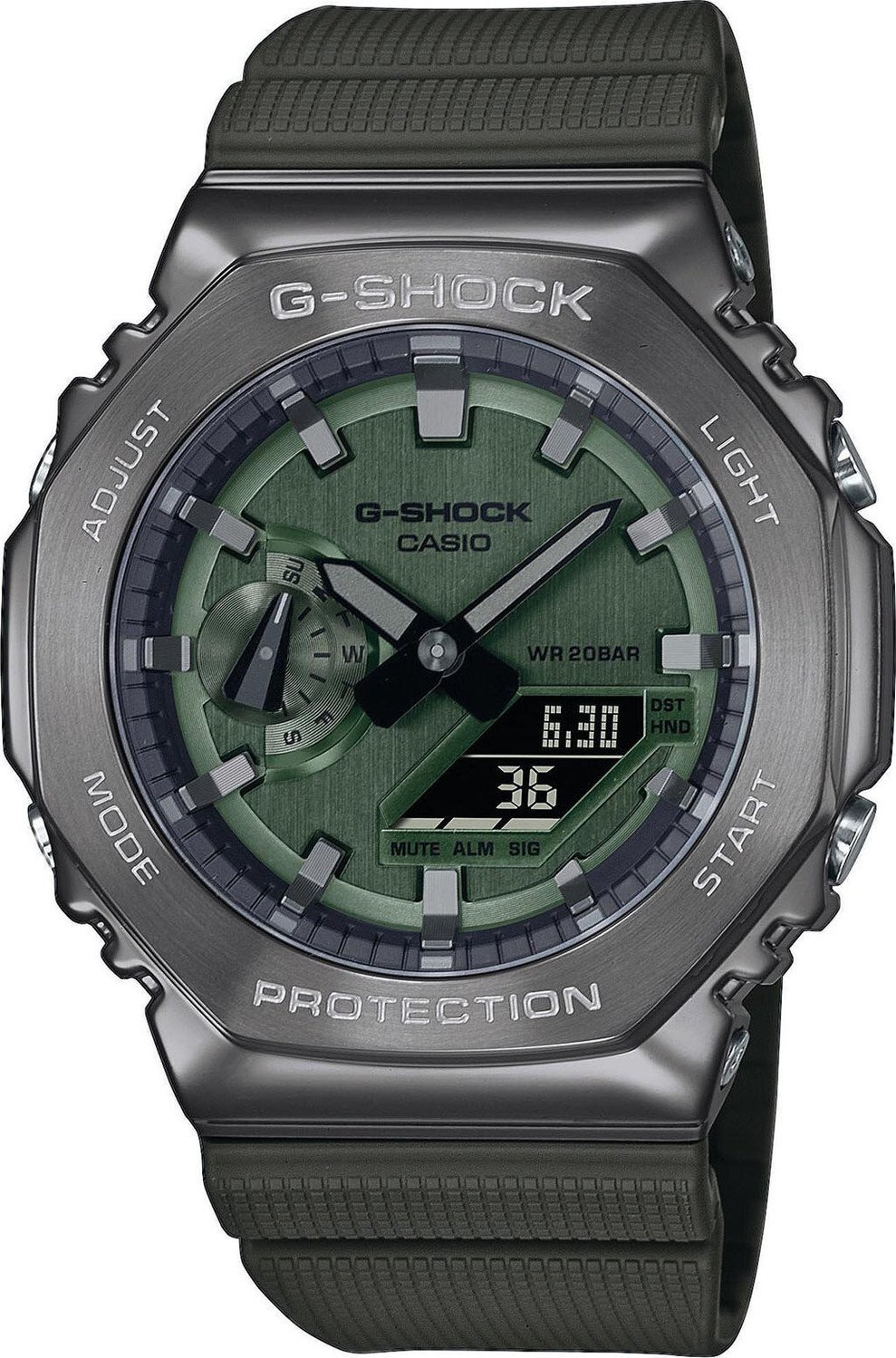 Hodinky G-Shock GM-2100B-3AER Khaki/Khaki