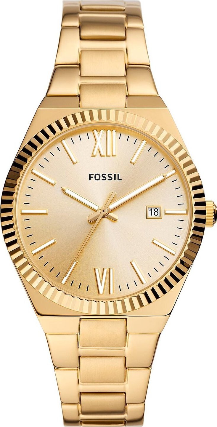 Hodinky Fossil Scarlette ES5299 Gold/Gold