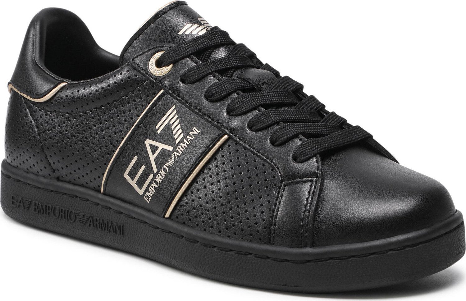 Sneakersy EA7 Emporio Armani X8X102 XK258 M701 Triple Black/Gold