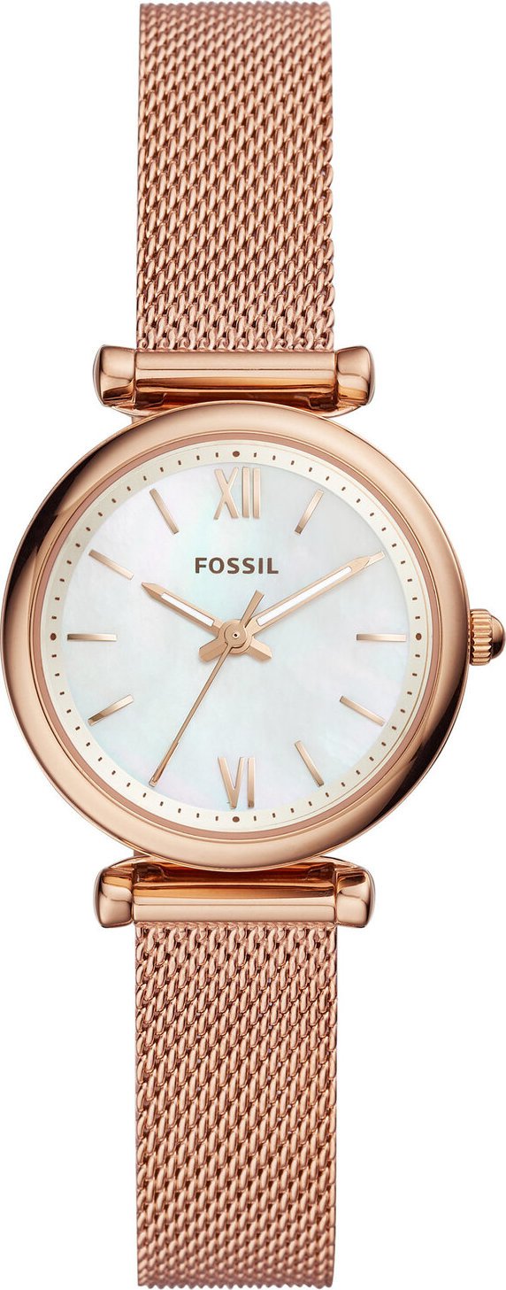 Hodinky Fossil Carlie ES4433 Rose Gold/Rose Gold