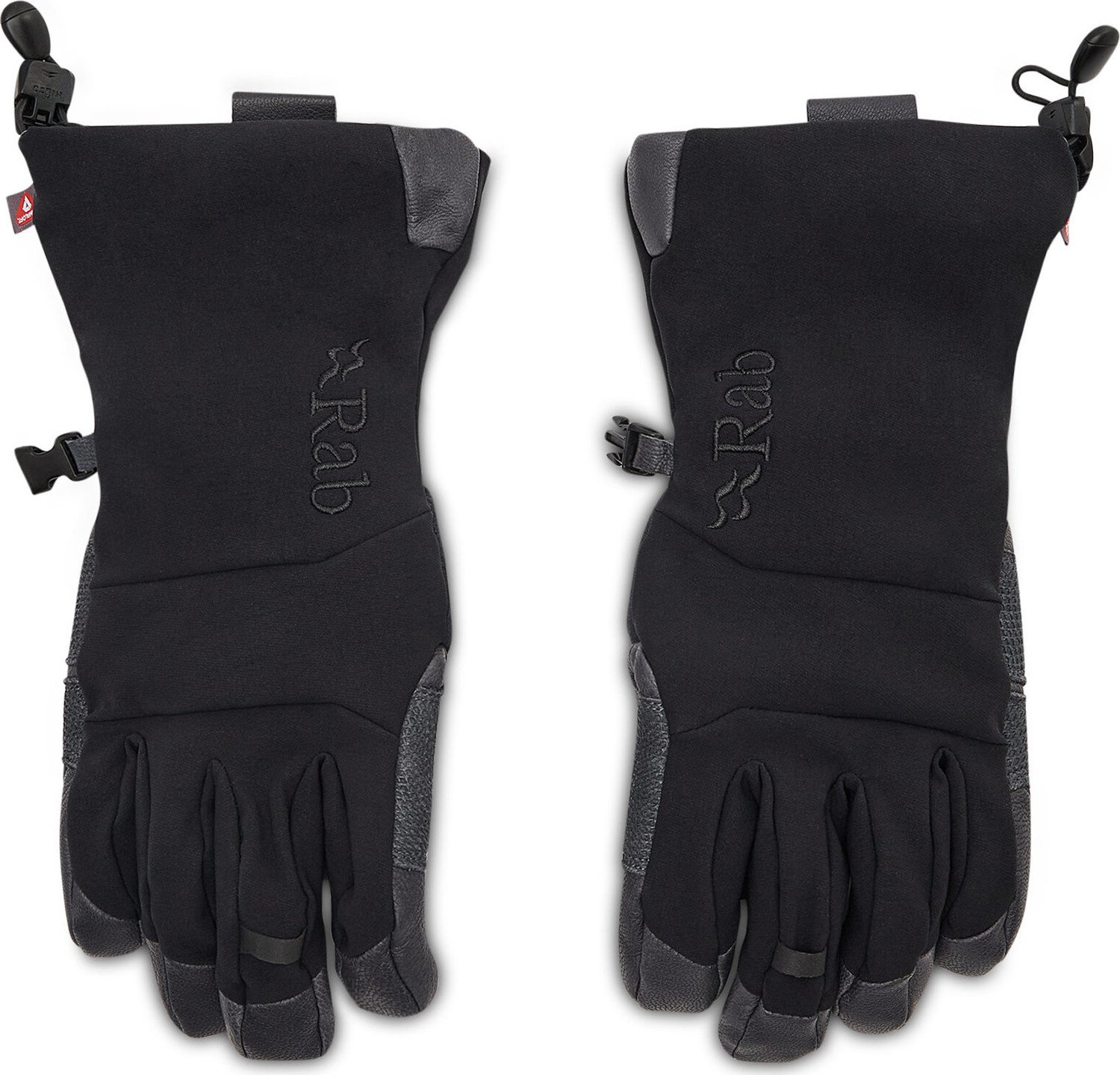 Pánske rukavice Rab Baltoro Glove QAH-66-BL-S Black