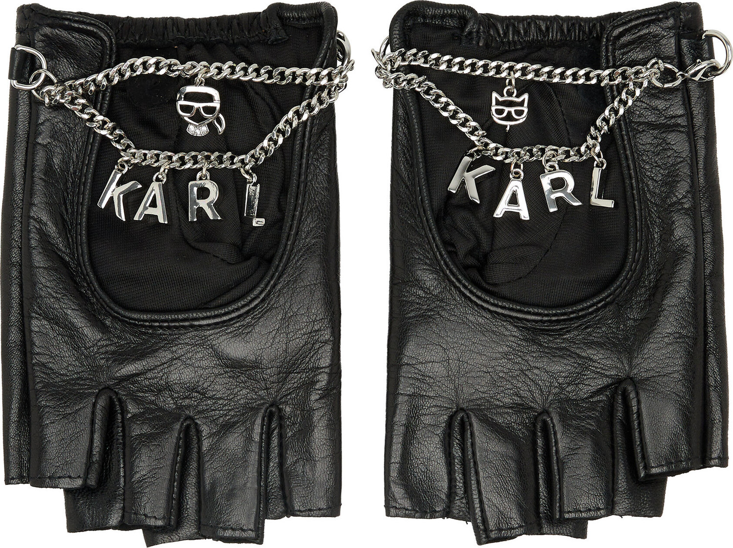 Dámske rukavice KARL LAGERFELD 231W3602 Black A999