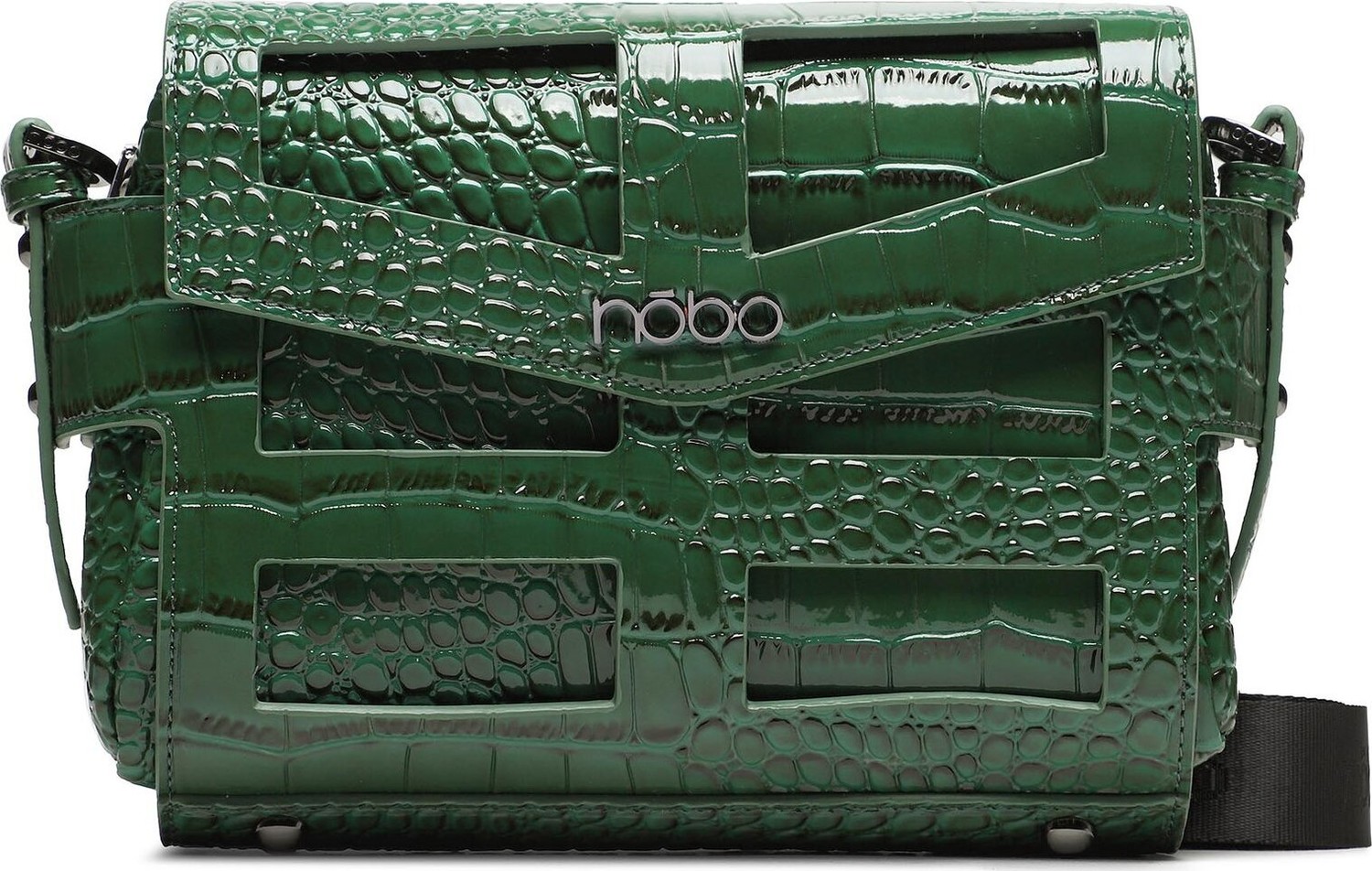 Kabelka Nobo NBAG-N420-C008 Zielony Krokodyl