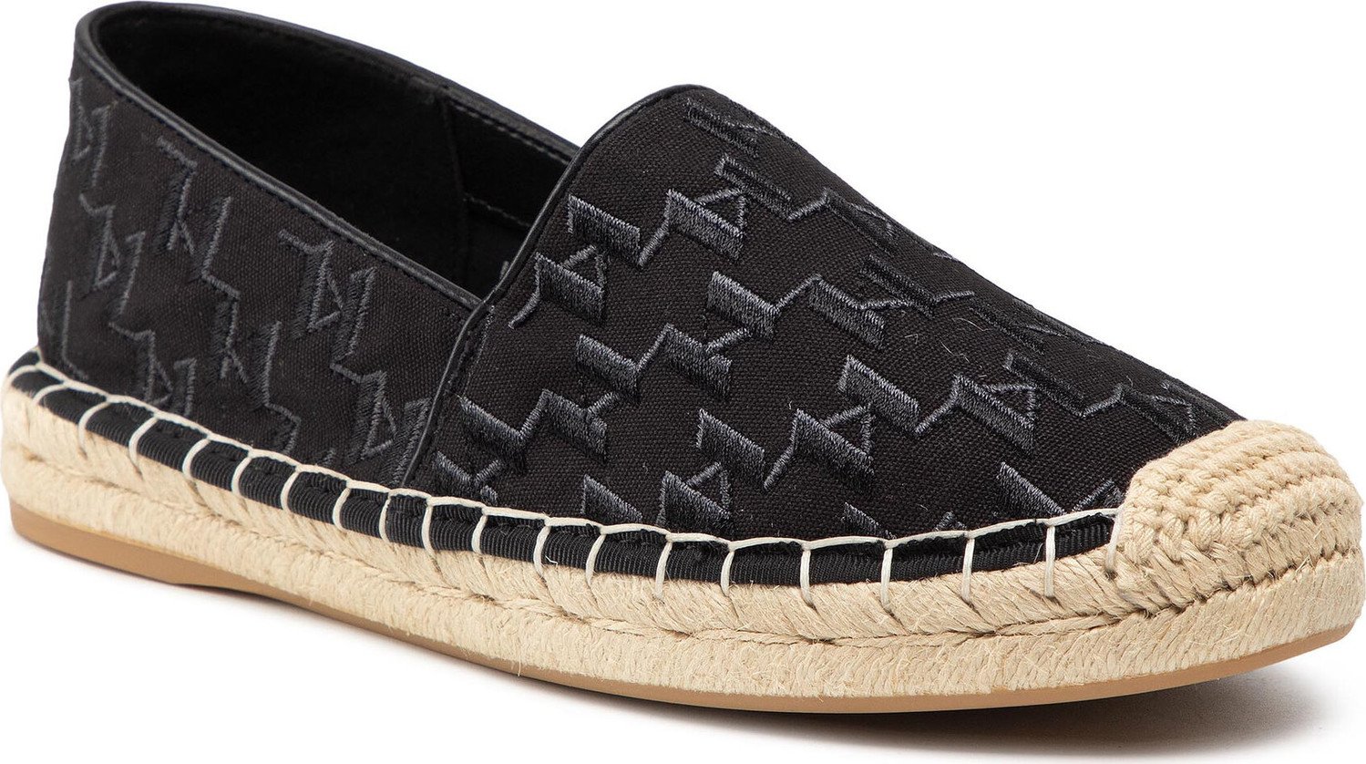 Espadrilky KARL LAGERFELD KL80112 Black Canvas