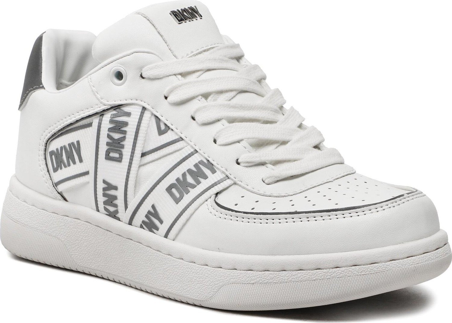 Sneakersy DKNY Olicia K4205683 Wht/Silver WTL