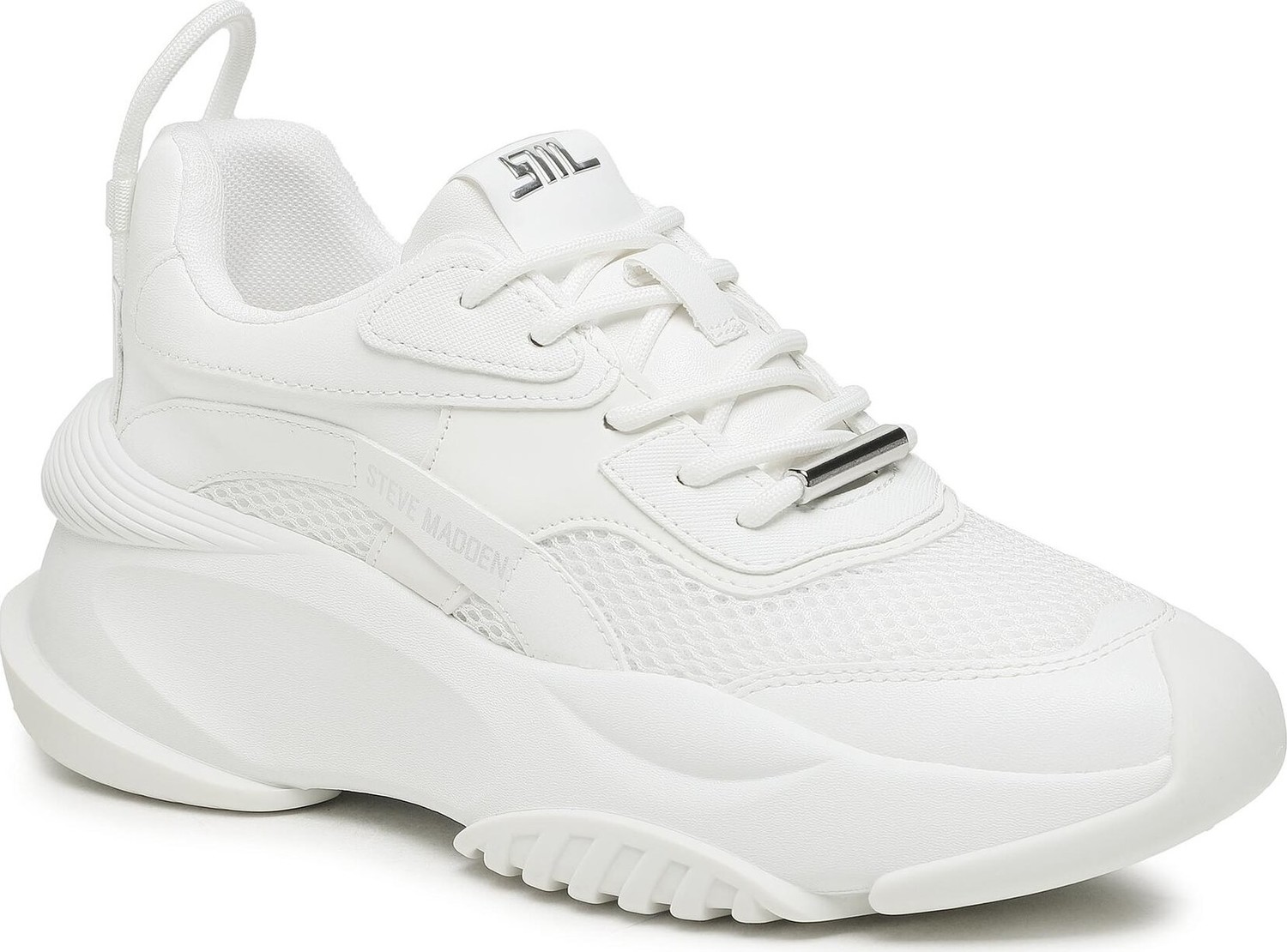 Sneakersy Steve Madden Belissimo Sneaker SM11002623 SM11002623-11E White/White