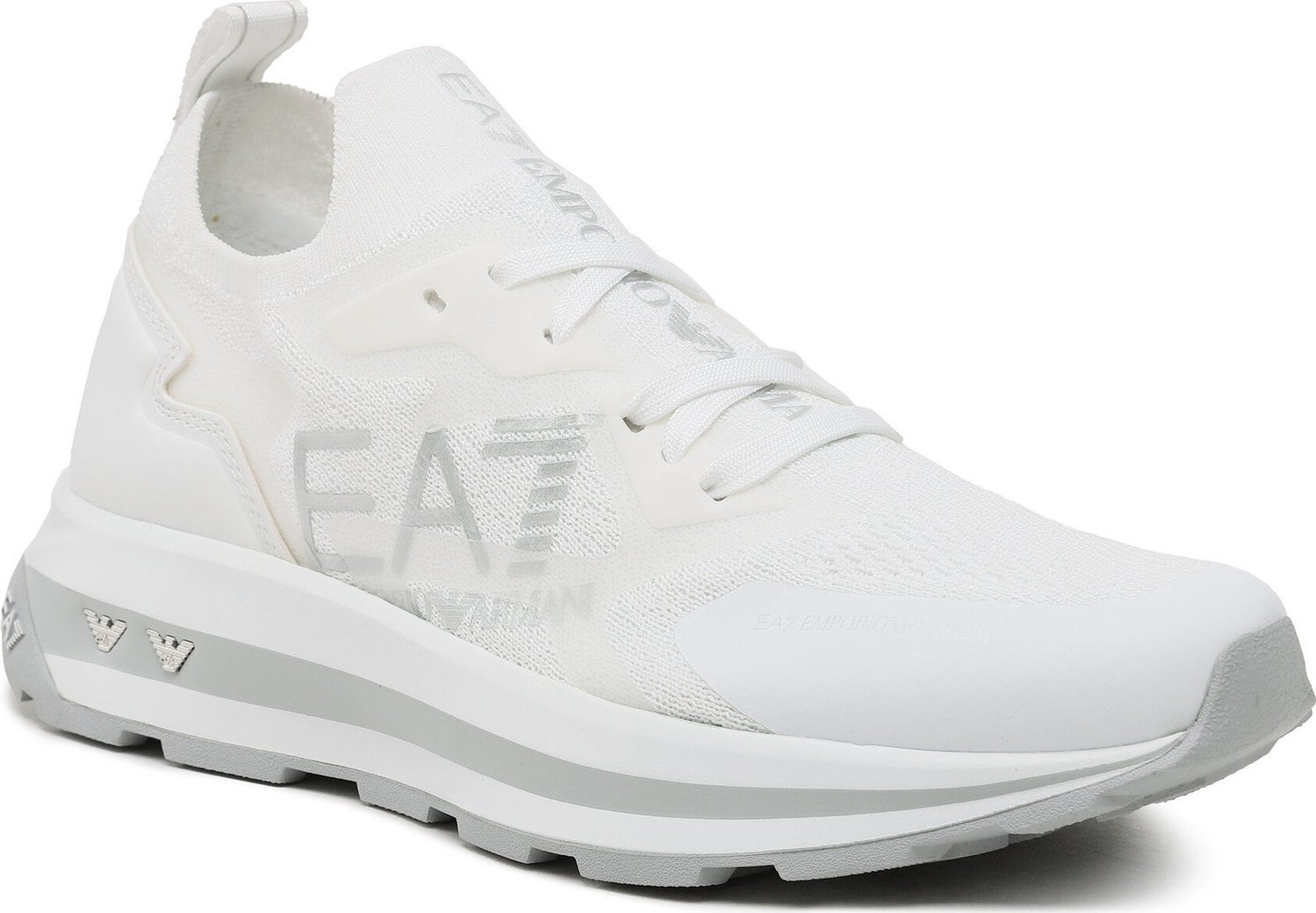 Sneakersy EA7 Emporio Armani X8X113 XK269 S308 White/Oyster M/Silve