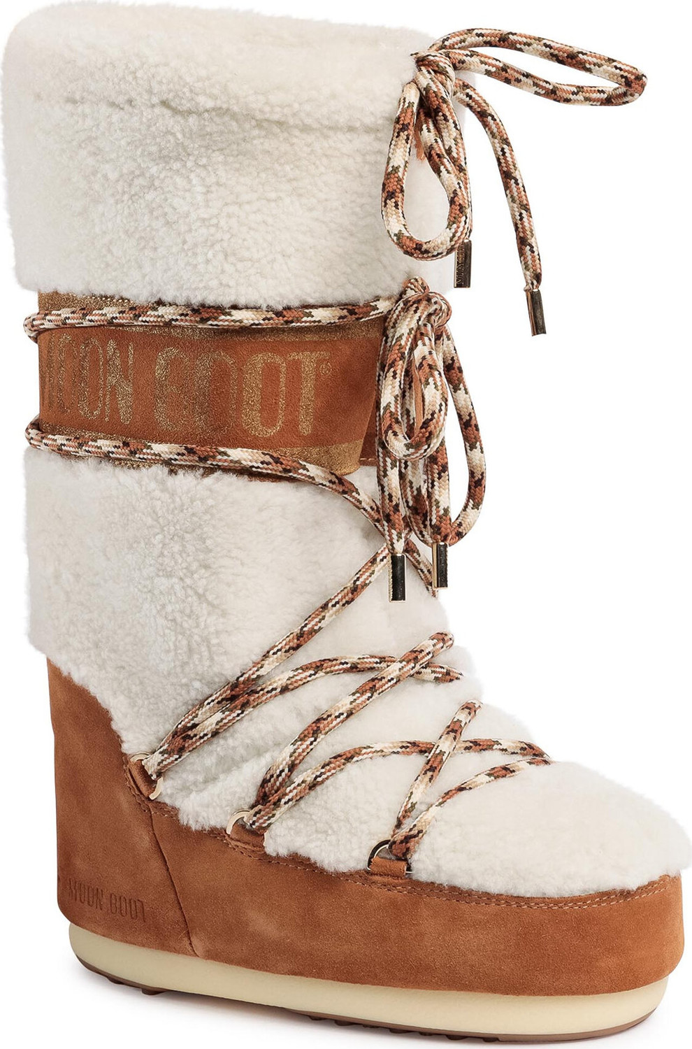 Snehule Moon Boot Shearling 14026100001 Whisky/Off White