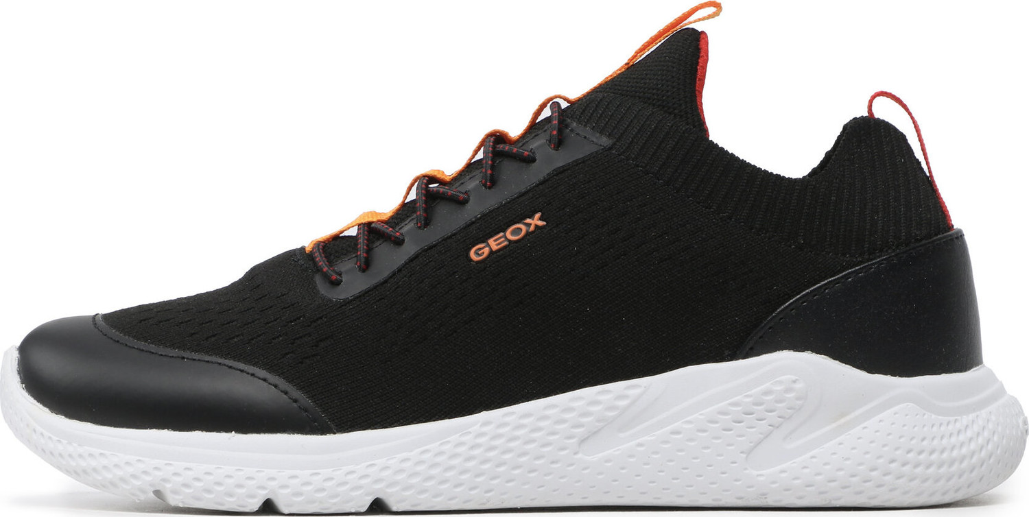 Sneakersy Geox J Sprintye Boy J25GBA0006KC0038 D Black/Orange