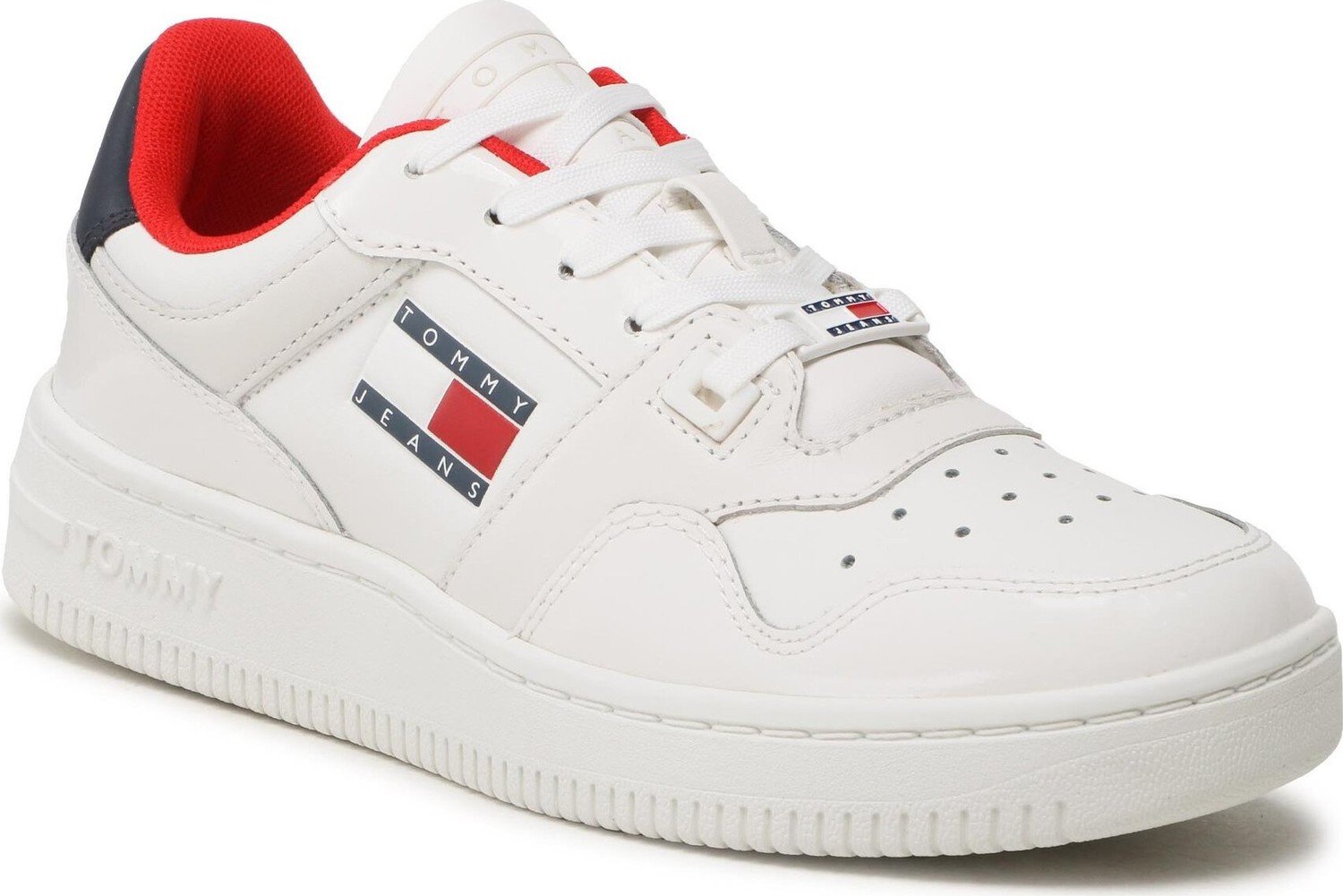 Sneakersy Tommy Jeans Tjw Retro Basket EN0EN02206 Ivory/Ecru 0K4