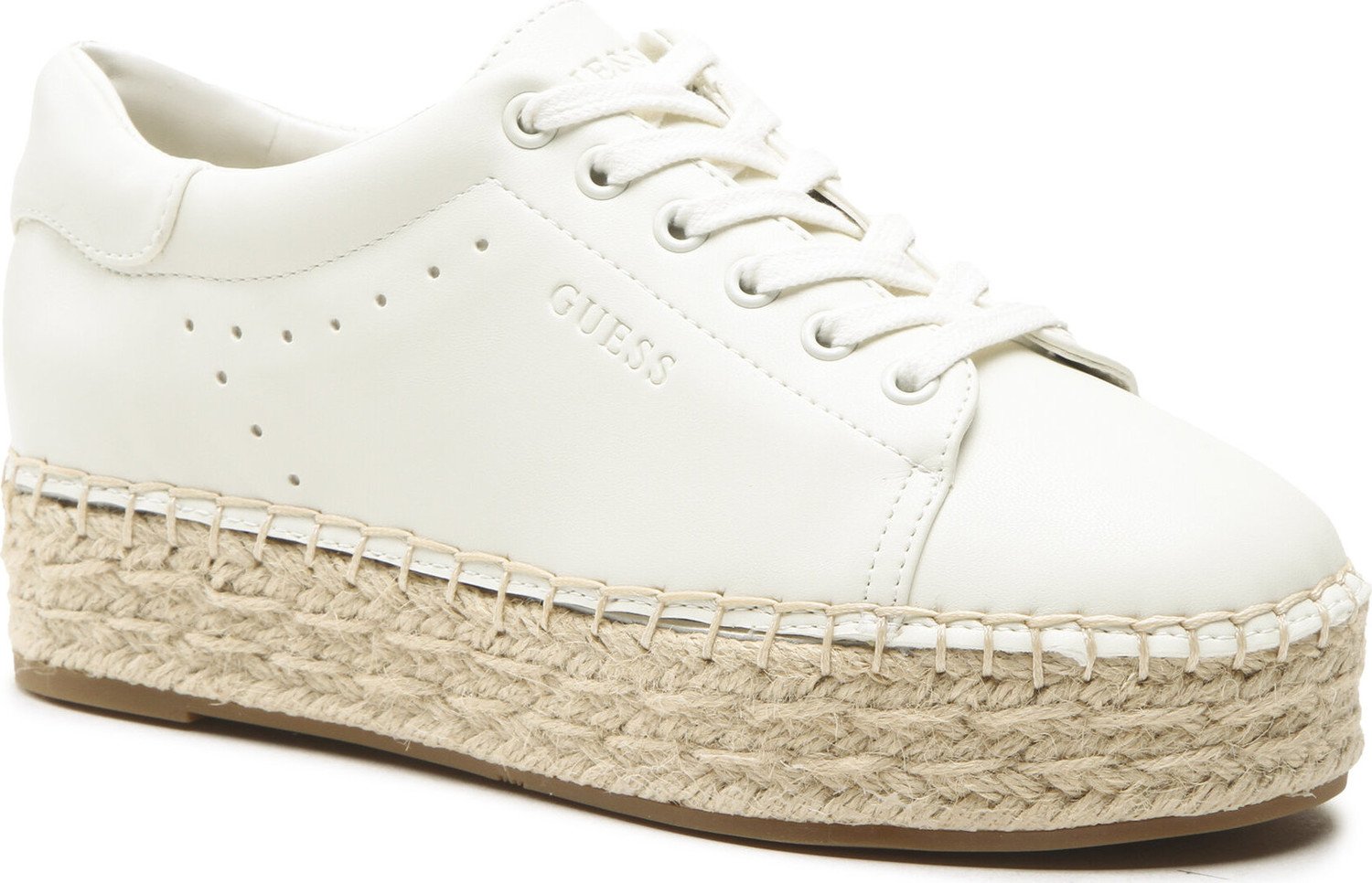 Espadrilky Guess Malee FL6MLE LEA14 WHITE