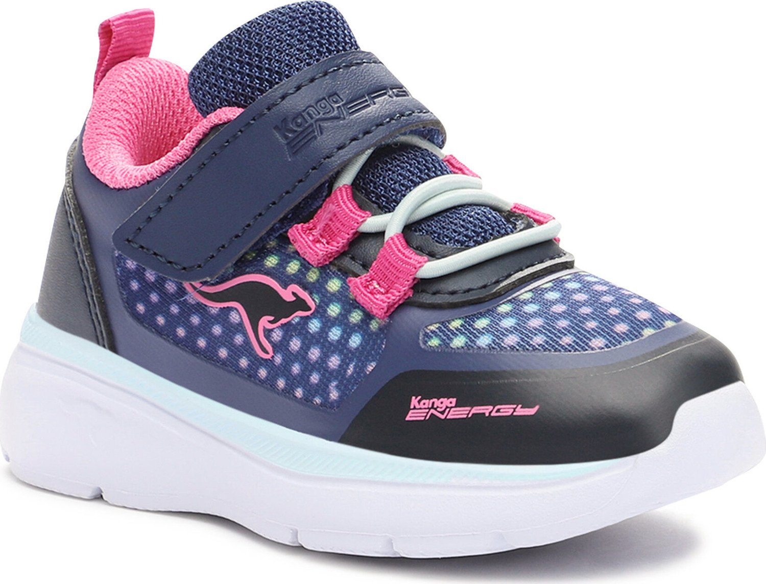 Sneakersy KangaRoos K-Iq Swatch Ev 00001 000 4204 M Dk Navy/Daisy Pink