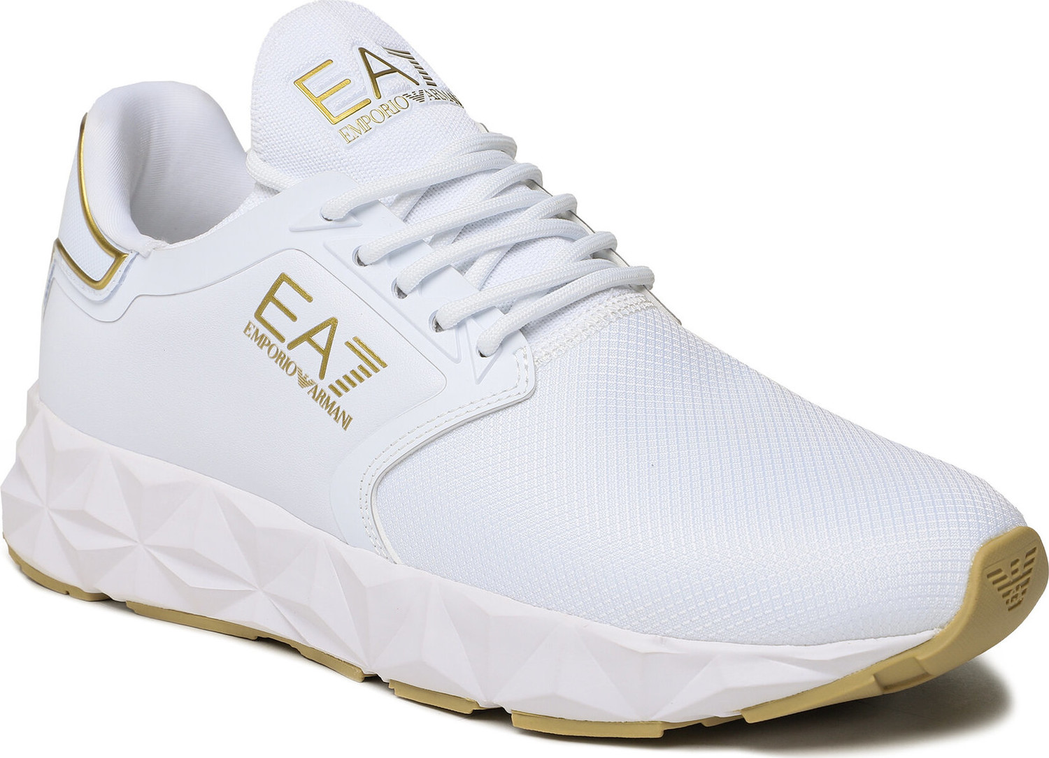 Sneakersy EA7 Emporio Armani X8X123 XK300 N195 White/Light Gold