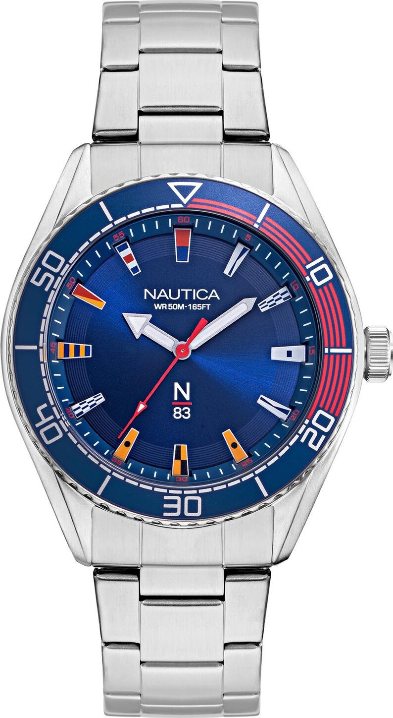 Hodinky Nautica N-83 Finn World NAPFWS004 Silver/Navy