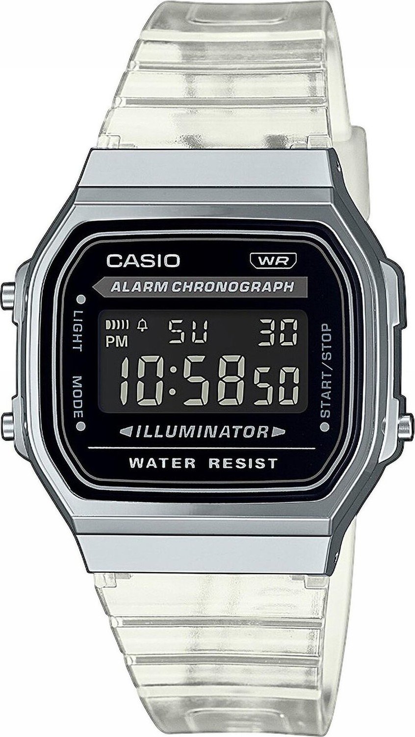 Hodinky Casio Vintage Digital A168XES-1BEF White