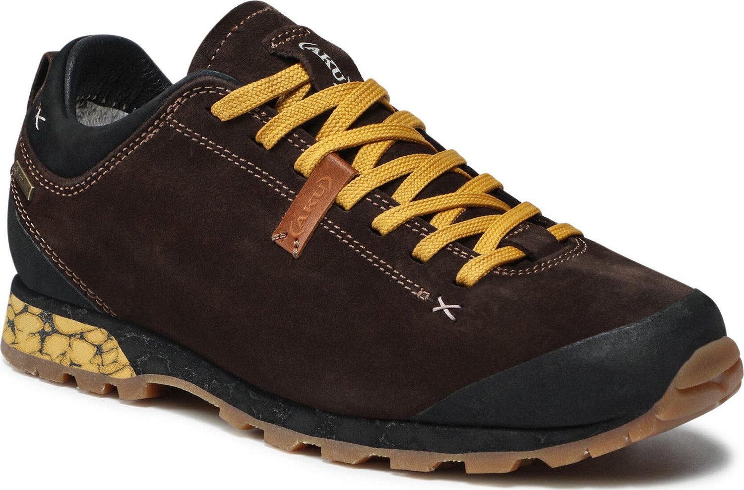 Trekingová obuv Aku Bellamont 3 Suede GT GORE-TEX 504.3 Brown/Yellow 222