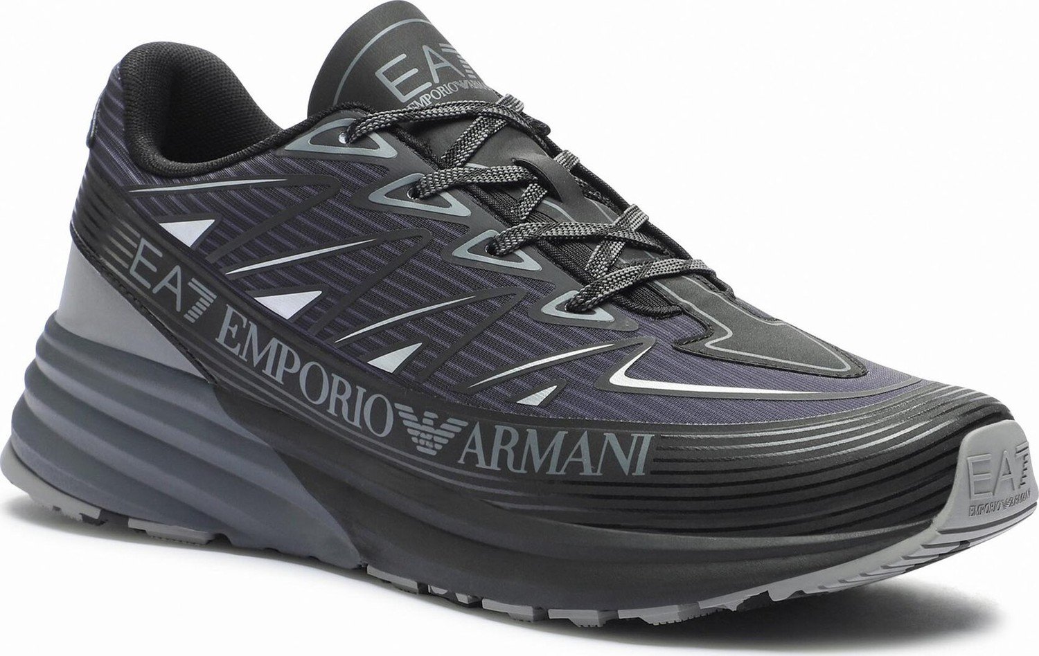 Sneakersy EA7 Emporio Armani X8X129 XK307 R653 Blk+Iron Gate+Grey F