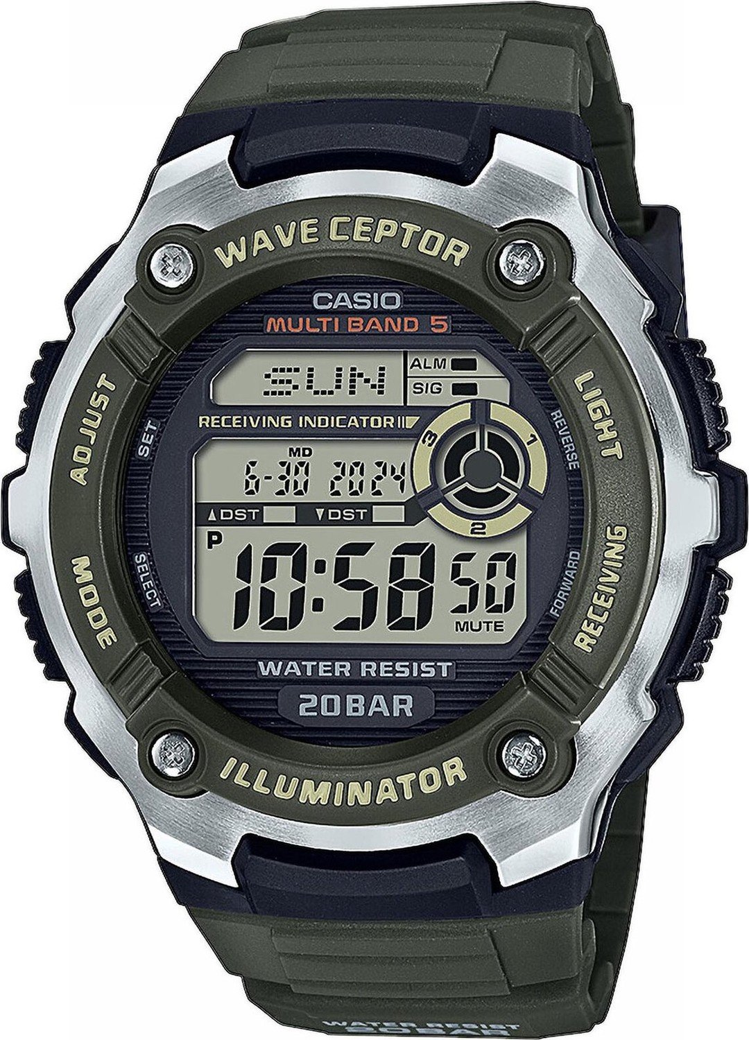 Hodinky Casio Waveceptor WV-200R-3AEF Green