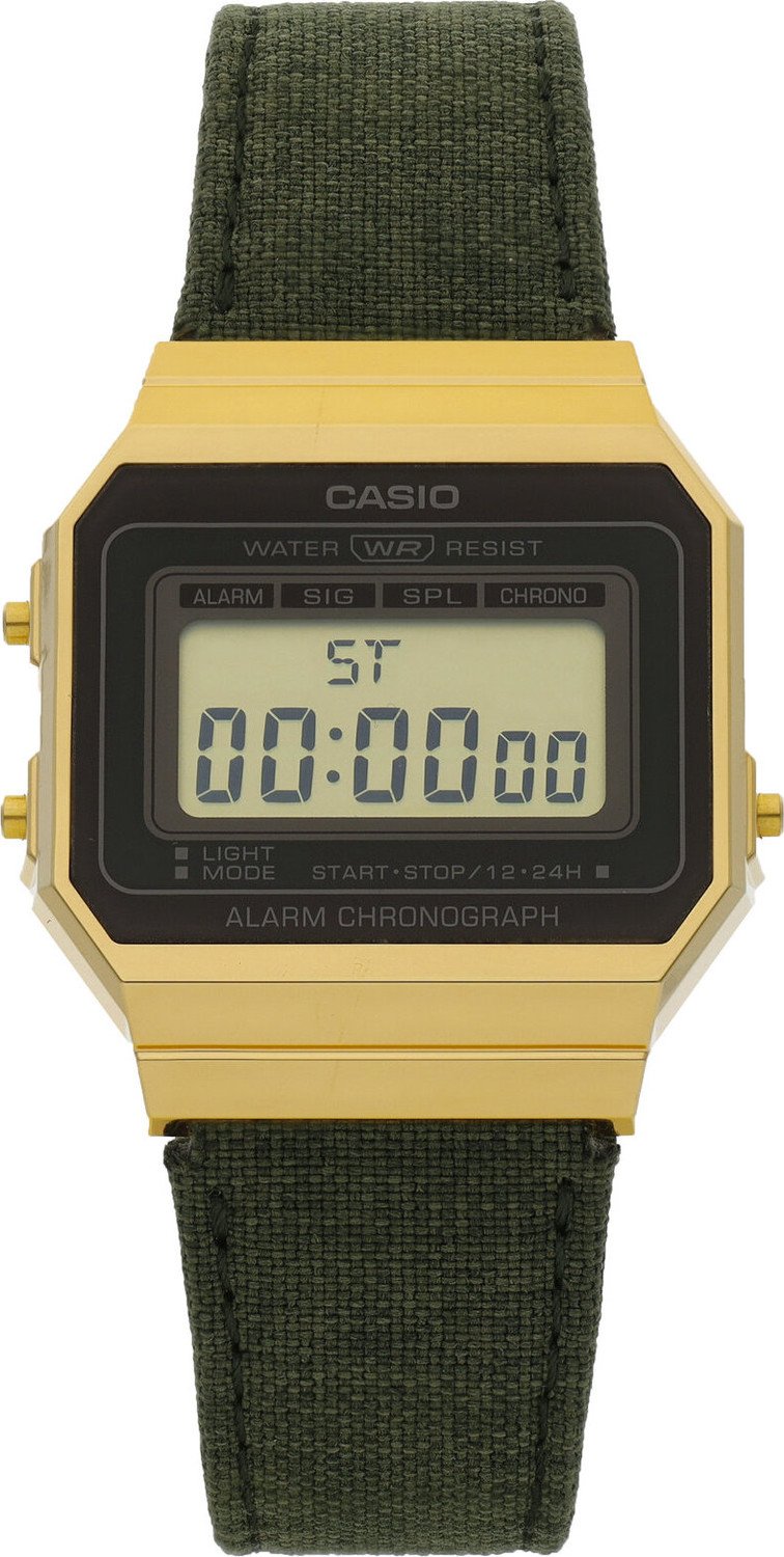 Hodinky Casio Vintage A700WEGL-3AEF Green/Gold