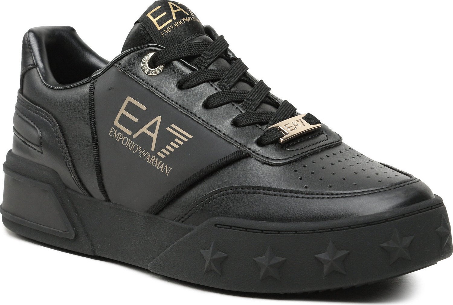 Sneakersy EA7 Emporio Armani X8X121 XK295 M701 Triple Black/Gold