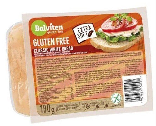 Balviten Chléb světlý sendvičový bez lepku 190 g