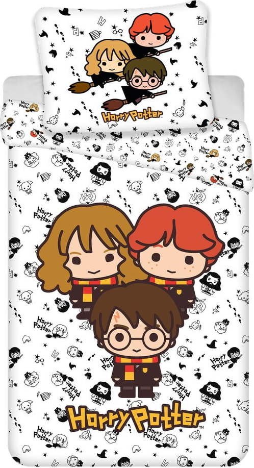 Bavlněné dětské povlečení na jednolůžko 140x200 cm Harry Potter – Jerry Fabrics