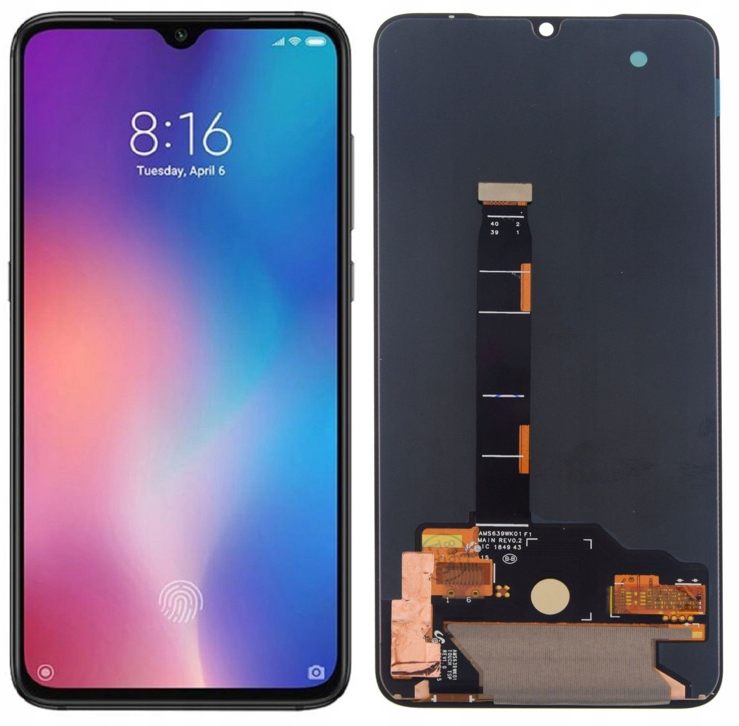 Oled displej pro Xiaomi MI9 černý